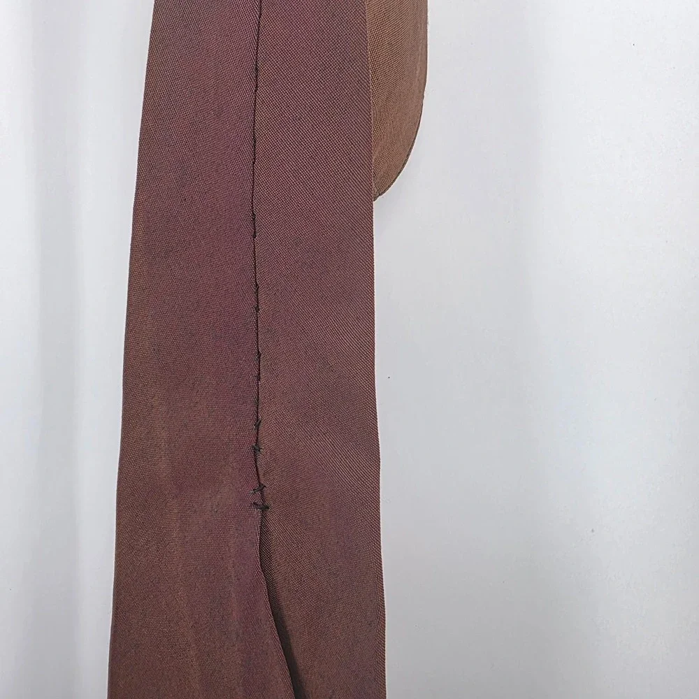 Vintage‎ Arco Brown Hunting Dog Duck Print Silk Necktie Men's Fashion Accessory